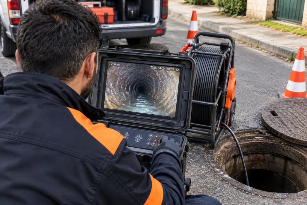 Inspection caméra d'une canalisation